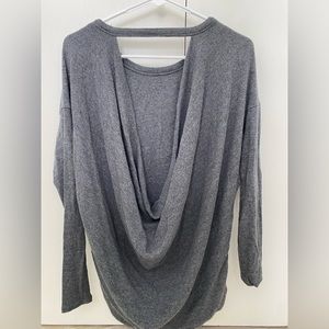Bobi Open Back Long Sleeve Top